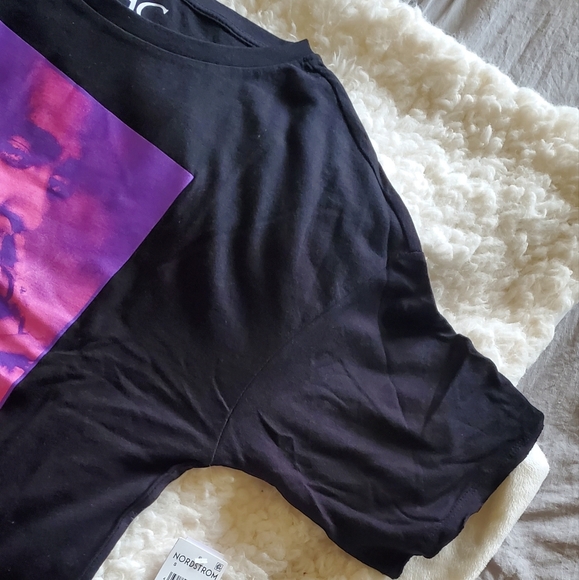 NWT 2PAC Black/Pink 93 Vintage Band Tee size Small /Oversized fit - Picture 8 of 11